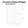 25 Binder Pages ( 4 inch 4 pocket )