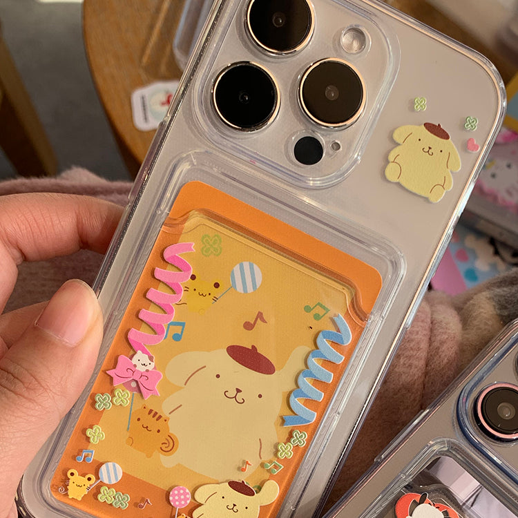Cute  Sanrio Photocard 3 inch Phone Case Kuromi My Melody