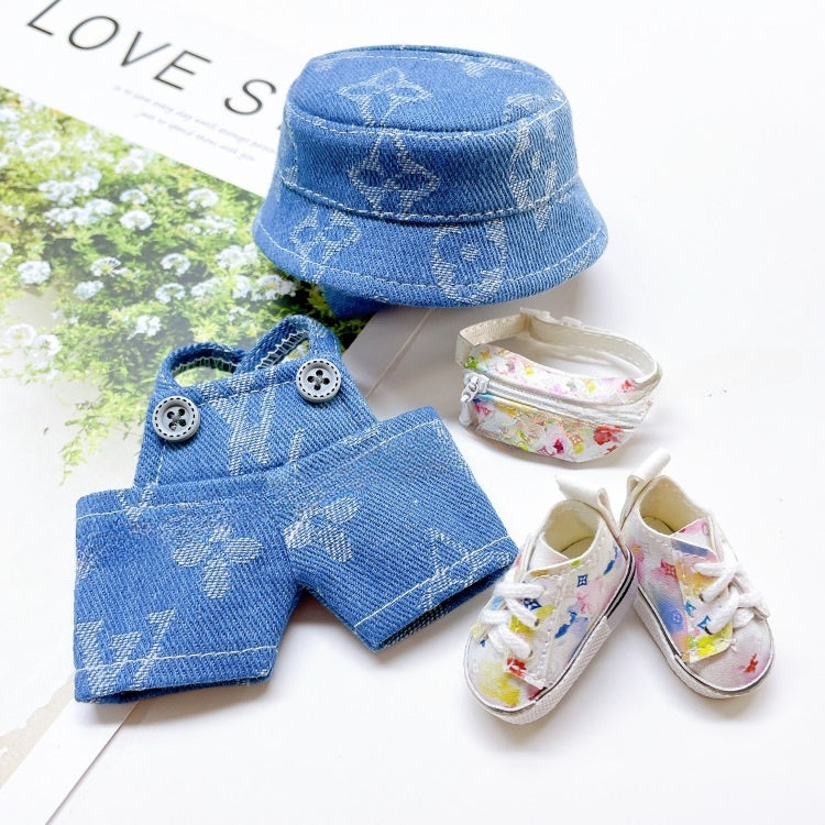 Labubu LV Louis Vuitton Clothes Designer Outfit Set with LV Bag and Shoes