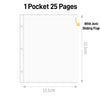 25 Binder Pages ( 1 big pocket )