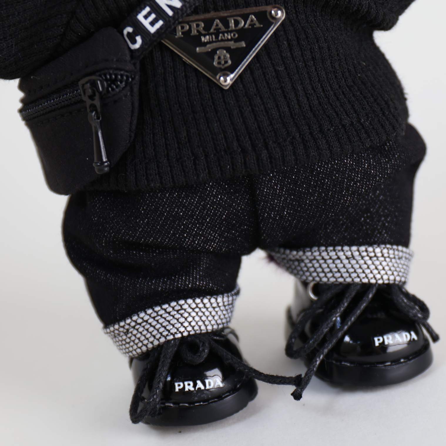 Shoes for Labubu Black Prada Boots