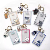 TXT photoard holder PC keychain ID Badge with charm