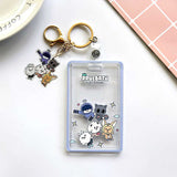 TXT photoard holder PC keychain ID Badge with charm