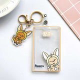 TXT photoard holder PC keychain ID Badge with charm