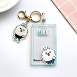 TXT photoard holder PC keychain ID Badge with charm