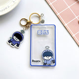 TXT photoard holder PC keychain ID Badge with charm