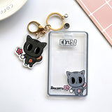 TXT photoard holder PC keychain ID Badge with charm