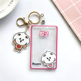 TXT photoard holder PC keychain ID Badge with charm