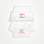 chanel labubu outfit​ white

