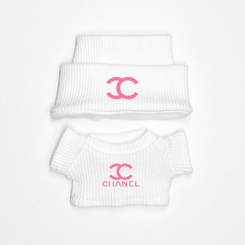 chanel labubu outfit​ white

