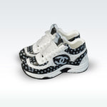 chanel shoes for labubu black and white