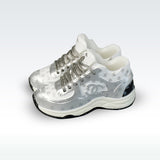 chanel shoes for labubu silver