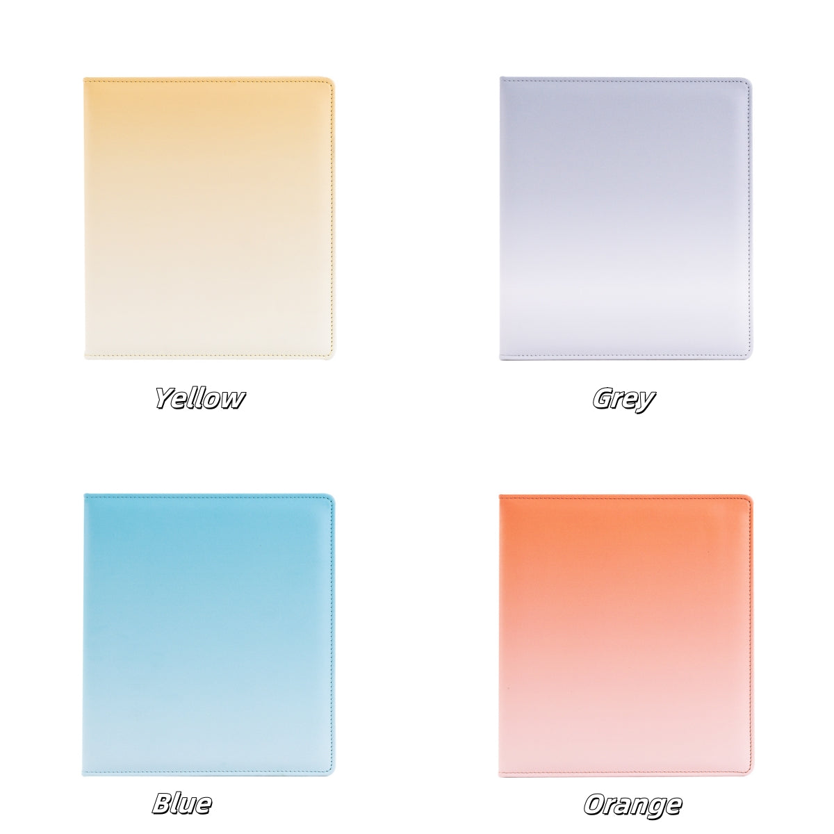 A5 Wide Macaron Gradient PU Leather kpop photocard Binder D ring Binder