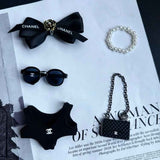 labubu clothes chanel 5pcs outfit set