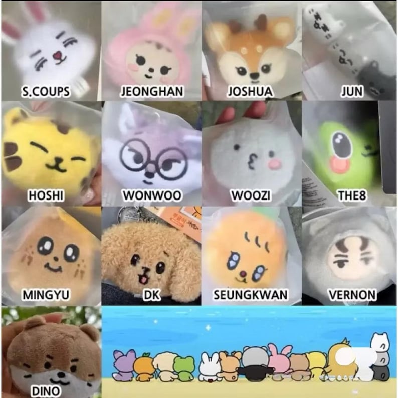 SEVENTEEN - Magnet Plush Keyring [MINITEEN Official MD] - K