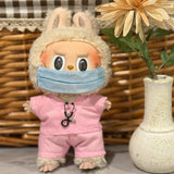 Labubu handmade doll clothes | scrubs set | Doll outfit | Labubu have a seat | Labubu macaron | Doll accessories | Pop mart | gift