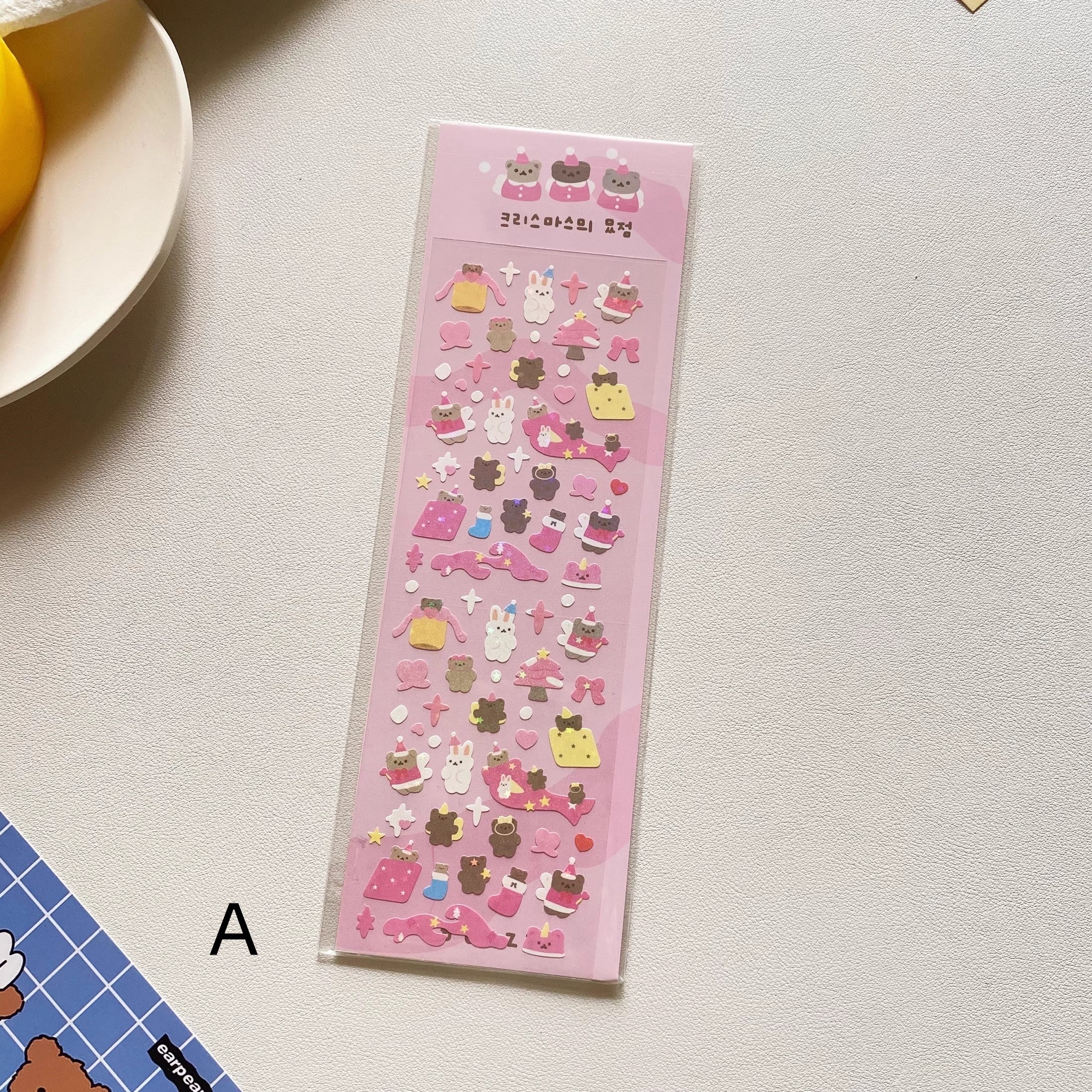 kawaii animal stickers Kpop phone case stickers 04