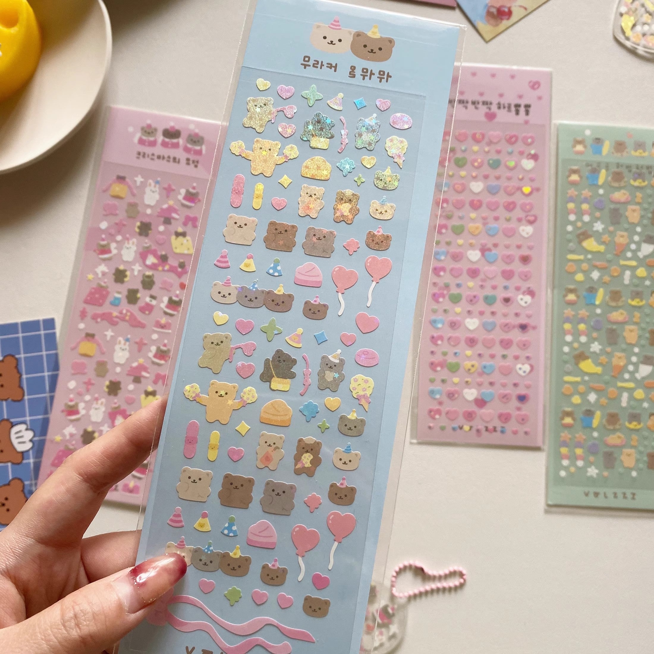 kawaii animal stickers Kpop phone case stickers 08