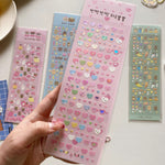 kawaii animal stickers Kpop phone case stickers heart  09