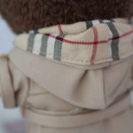 labubu burberry outfit​ trench coat