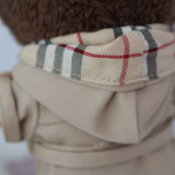 labubu burberry outfit​ trench coat