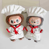 labubu chef clothes with hat and scarf
