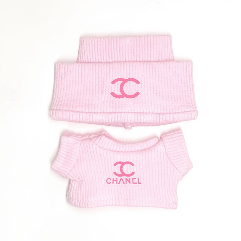 labubu clothes chanel pink​

