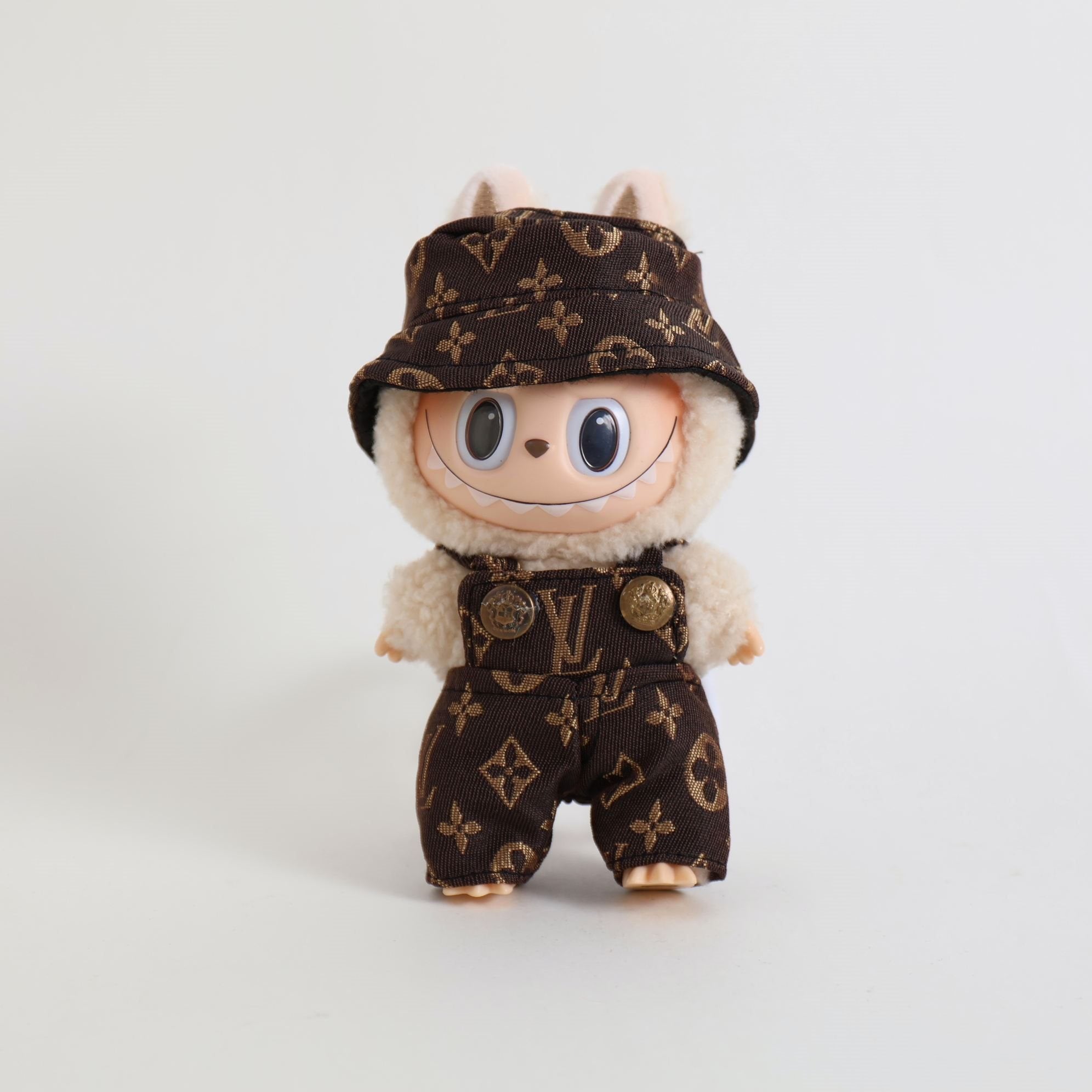 labubu louis vuitton clothes Brown Denim Two Pieced Outfit Set