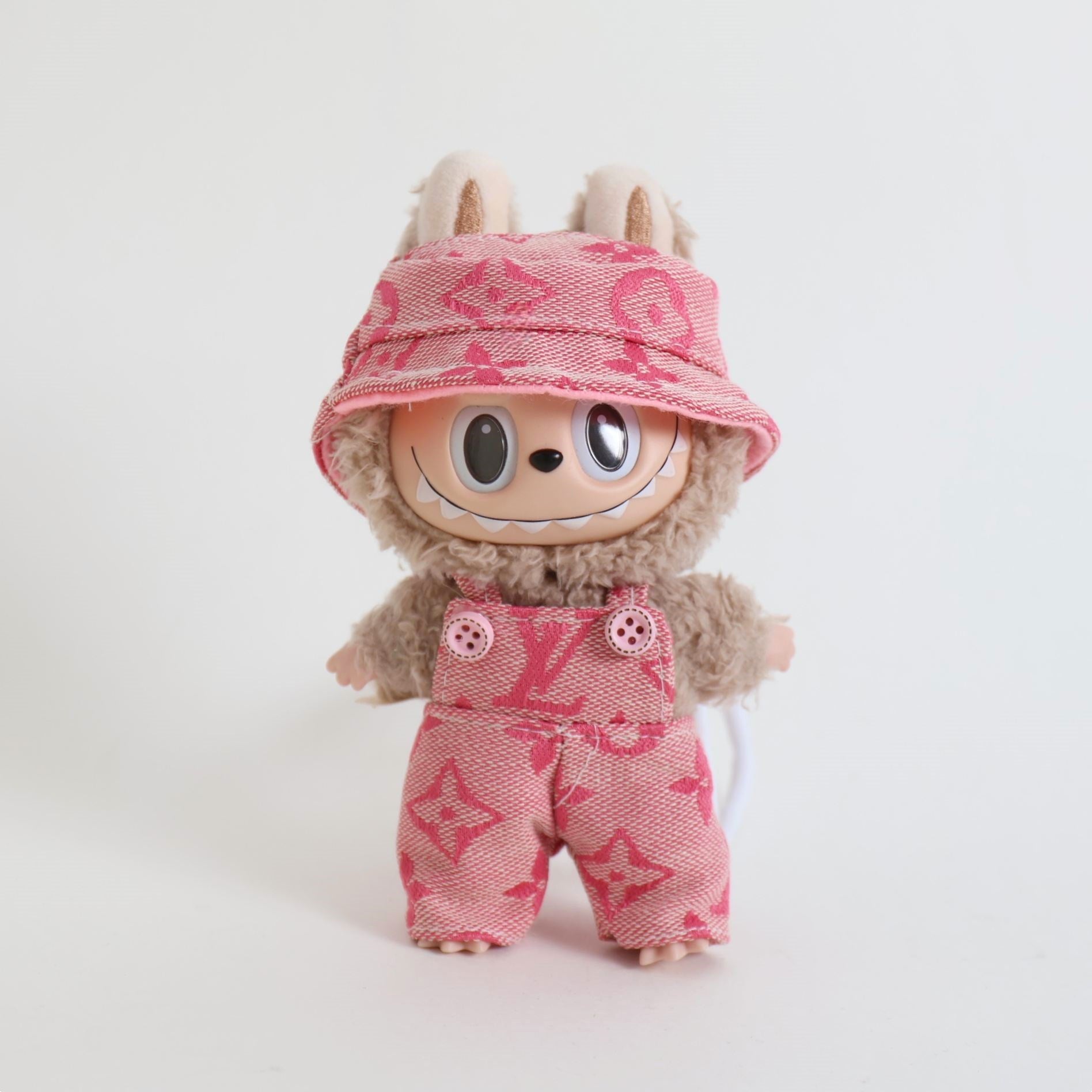 labubu louis vuitton clothes Pink Denim Two Pieced Outfit Set