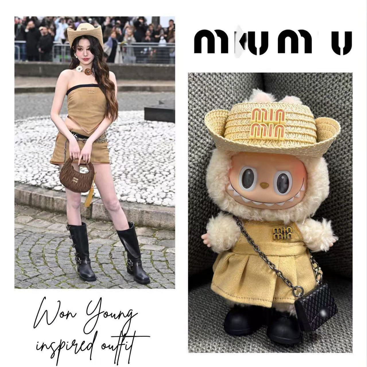 labubu miumiu clothes  Celebrity Jang Wonyoung
