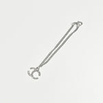 labubu necklace​ Chanel silver