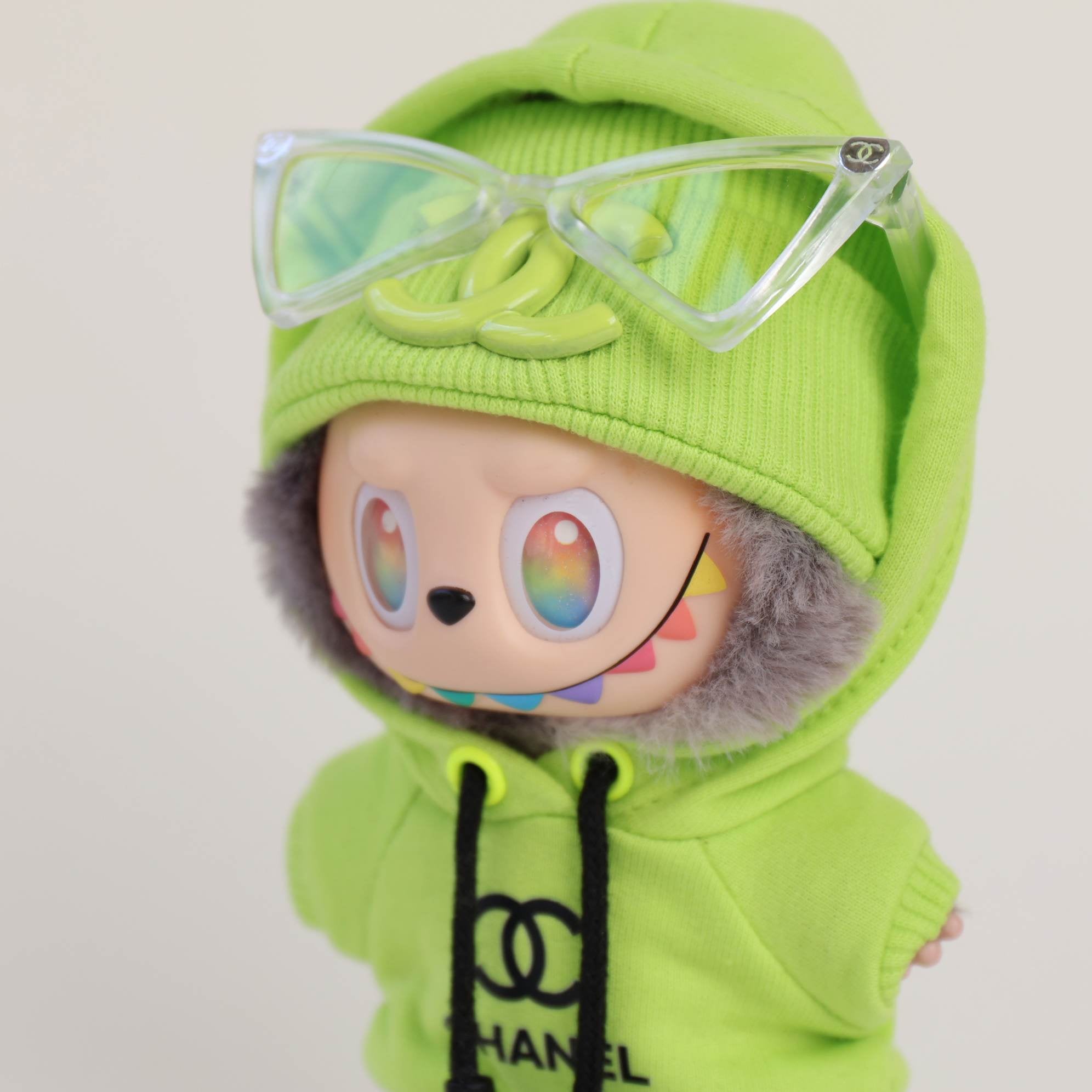 labubu outfit chanel beanie