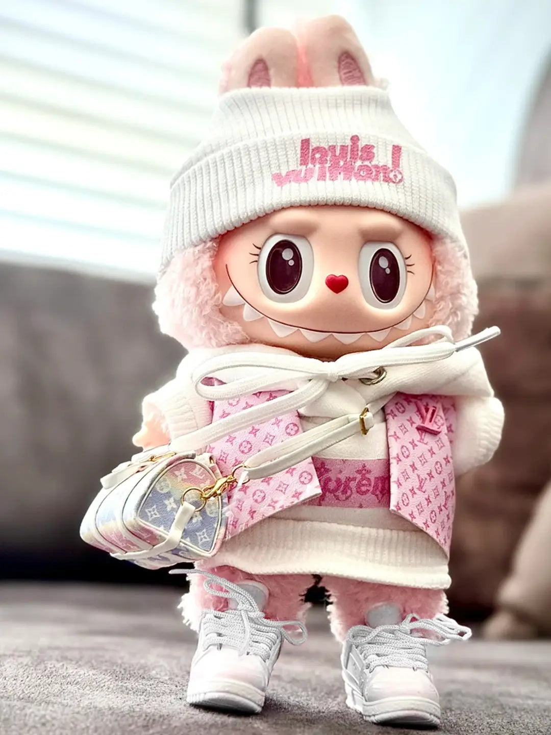 labubu supreme x LV outfit set 