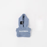 mini labubu 4.0 clothes hoodie dusty blue
