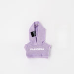 mini labubu 4.0 clothes hoodie lilac