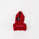mini labubu 4.0 clothes hoodie ruby