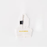 mini labubu 4.0 clothing hoodie white