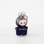mini labubu 4.0 outfit hoodie navy blue