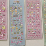 Cute kawaii animal stickers Kpop phone case stickers heart  