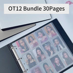 Kpop Photocard Bidner Big Binder 12 Pocket 30 pages bundle white black