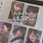 A5 5 and 6 Pocket Extra Wide Photocard Binder for OT5 TXT and OT6 Nmixx 