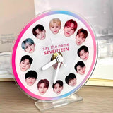 Seventeen Fanmade Desk Clock Acrylic